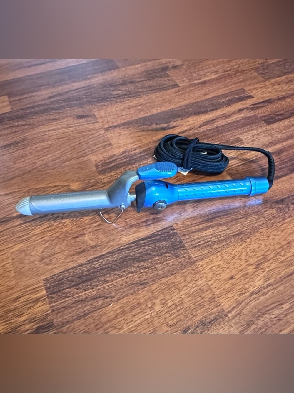 Blue Ceramic Curling Iron